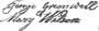 George Greenwell & Mary Wilson's signatures, 1811 A